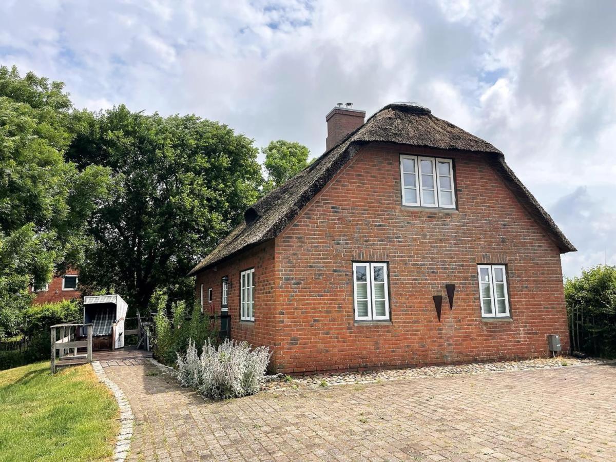 Das Puppenhaus, Reetdach, Sauna, Kamin, Eingezaeunt, Badewanne, Haustiere Willkommen Emmelsbüll-Horsbüll Esterno foto